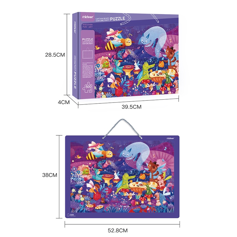 MIDEER - Bộ Xếp Hình  500 Miếng Ghép CAPTAIN BEAR'S COSTUME PARTY