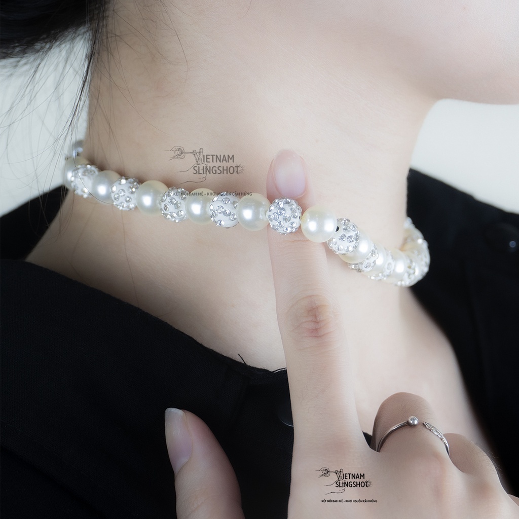 Sang Trọng Dây Chuyền Ngọc Trai Nhân Tạo Unisex Giành Cho Nam và Nữ, đeo siêu đẹp