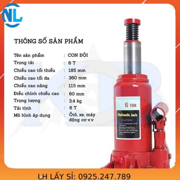 KÍCH THỦY LỰC [ 6 TẤN ] cáp thép giá sỉ