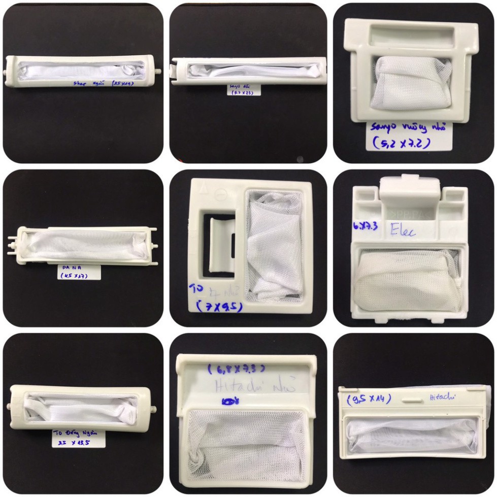 Lưới lọc , túi lọc dành cho nhiều dòng máy giặt (LG, Sanyo,Toshiba,Panasonic,Hiatachi,...)