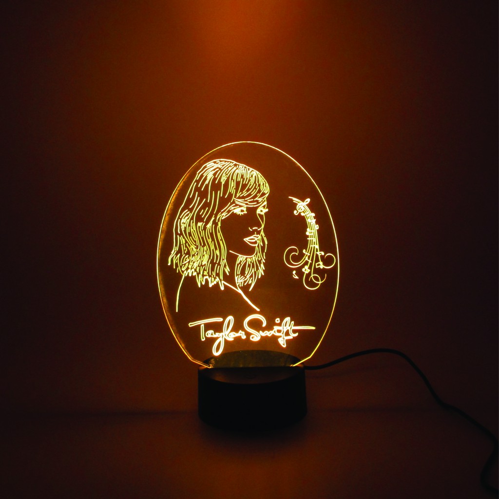 Đèn ngủ trang trí ca sĩ Taylor Swift điều khiển 16 màu
