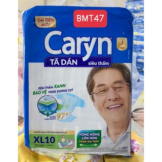 [MẪU MỚI XL10] Tã Bỉm Dán Người Lớn Caryn Size XL10 Miếng