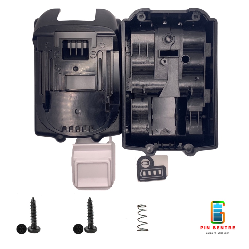 Bộ Vỏ pin Makita loại 10 viên Pin sạc Zin có báo Pin