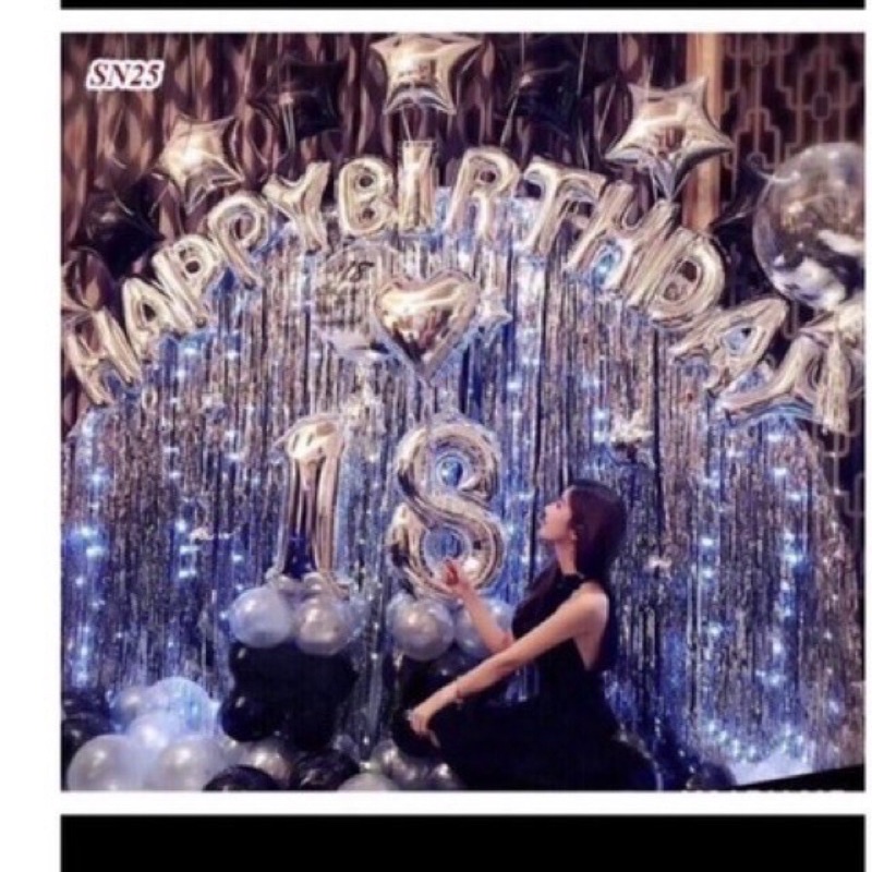 Bóng nhôm Sao Đủ Màu Trang Trí size 45cm