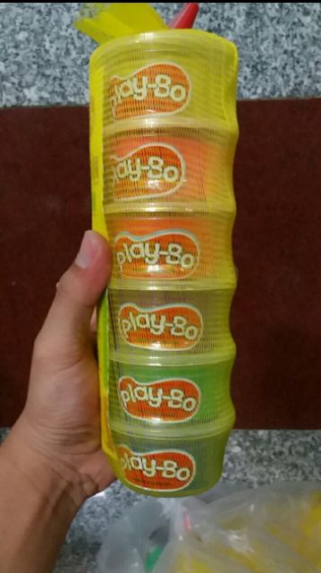 Sét 6 hộp đất nặn bột mì an toàn cho bé