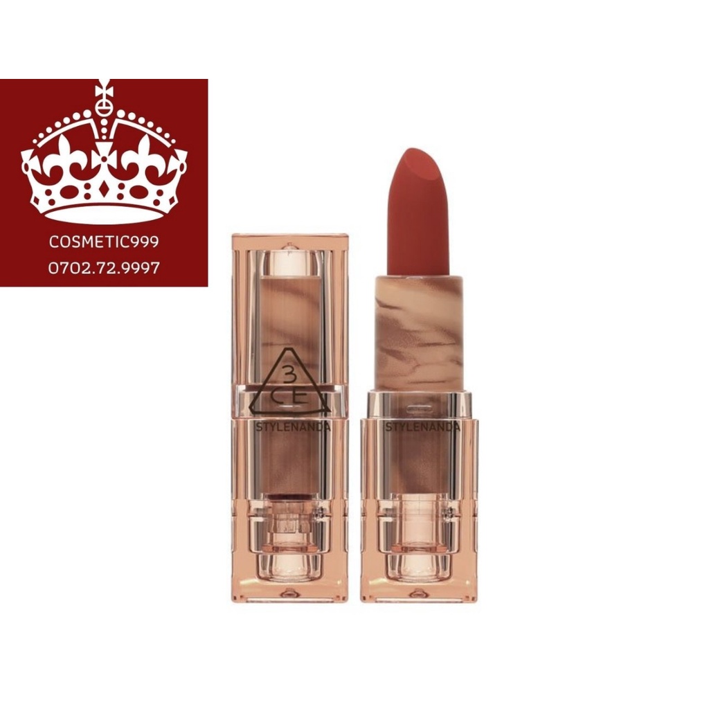 Son 3ce deep under more deep, son 3ce chính hãng đỏ đất, đỏ nâu,cam đất, hồng đất Cosmetic999