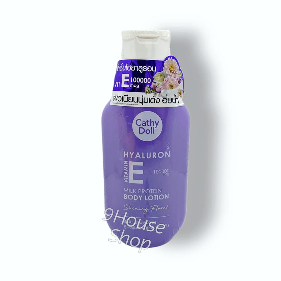 01 Chai Sữa Dưỡng Thể Dưỡng Ẩm Phục Hồi Hương Hoa Hyaluron Vitamin E Milk Protein Cathy Doll Thái Lan 150ml