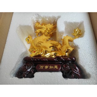 Tượng Rồng Vàng Phong Thủy May Mắn