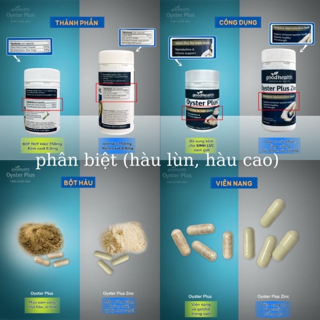 Tinh chất hàu Úc Goodhealth Oyster Plus ZinC 60 viên Úc hỗ trợ sinh lý nam giới