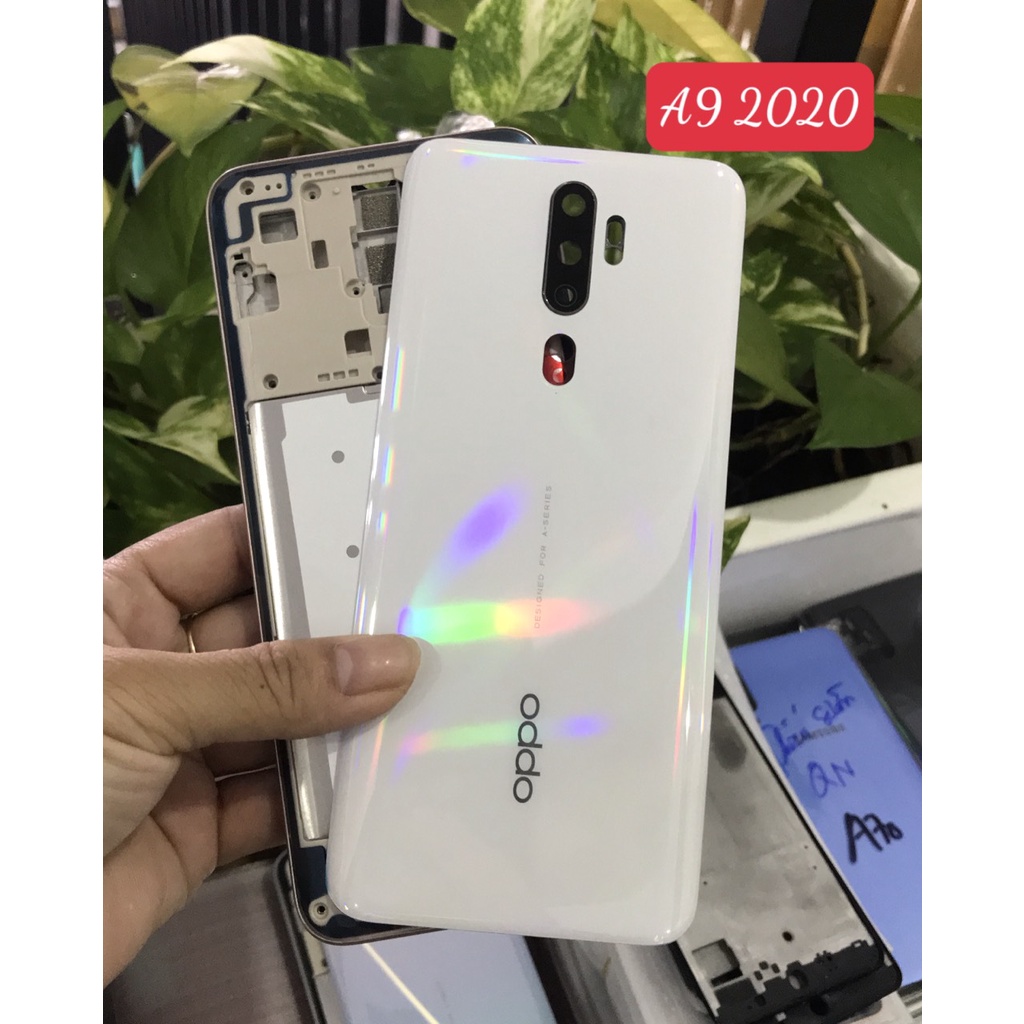Bộ Vỏ + Sườn zin Oppo A9 2020 /A5 2020 kèm nút bấm ,kính camera