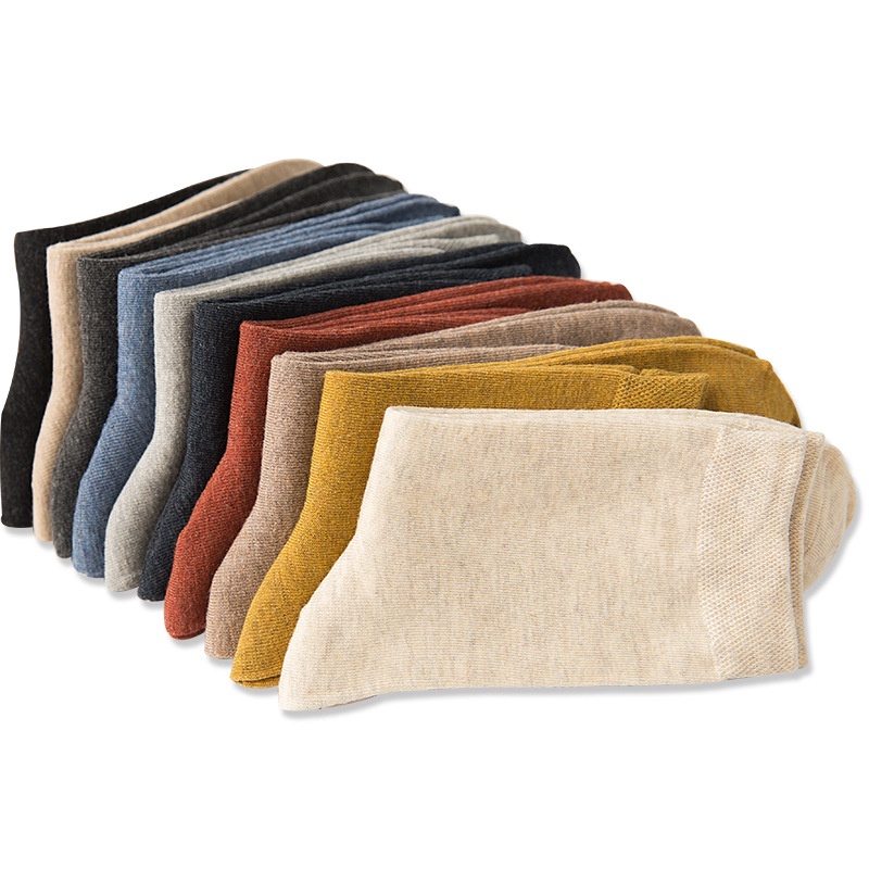 WAFNHA D26 Vớ Cotton Màu Sắc Nhã Nhặn Dành Cho Nam Và Nữ