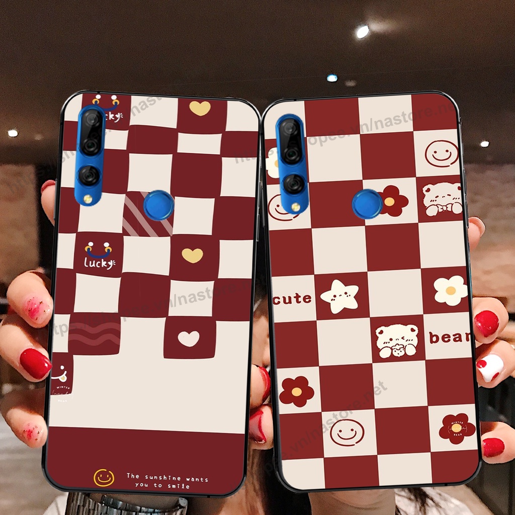 Ốp lưng Huawei Y9 2019 / Y9 Prime 2019 trái tim hình gấu cute cá tính, giá rẻ, cực bền