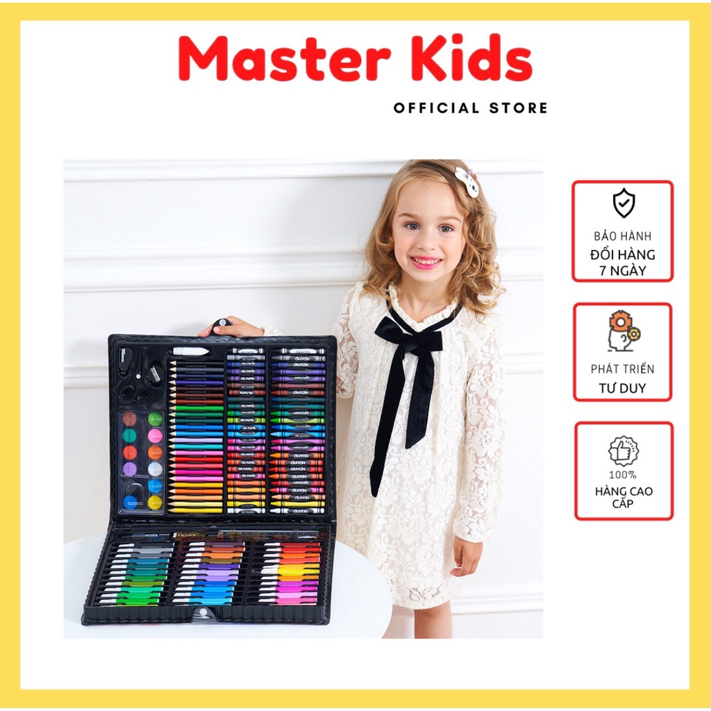 Bộ tô màu 150 chi tiết cho bé tập tô thỏa sức sáng tạo Master Kids