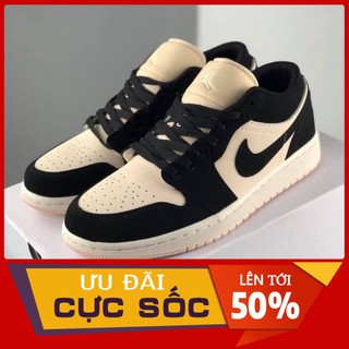 Giày Nike Air Jordan 1 Low Black Guava Ice 👟 FREE SHIP, BAO ĐỔI SIZE 👟 Giày Sneaker Nam Nữ, Giày Thể Thao Nữ Cao Cấp