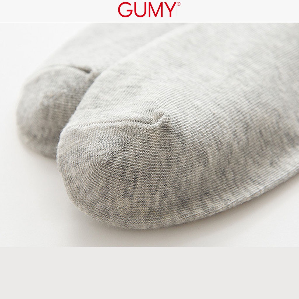 10 Đôi Vớ Tất Nam Nữ Cổ Ngắn GUMY trơn vải cotton khử mùi thấm hút mồ hôi, nhiều màu đẹp, co giãn VN022