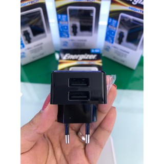 Sạc Energizer 2.4A 2USB kèm cáp MicroUSB - ACA2BEUHMC3