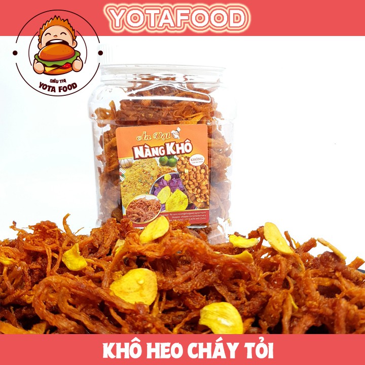 [Mã GROXUAN1 giảm 8% đơn 150K] Khô heo cháy tỏi loại 1 ( Thơm ngon - đậm vị ) - 500gr | Yotafood