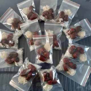 100G Túi zip trong viền đỏ