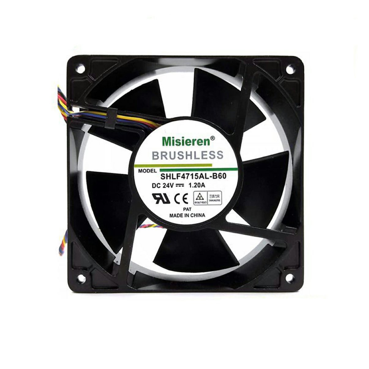 Misieren 12038 24V 1.20A 12CM Inverter Cooling Fan 181CFM Large Air Volume