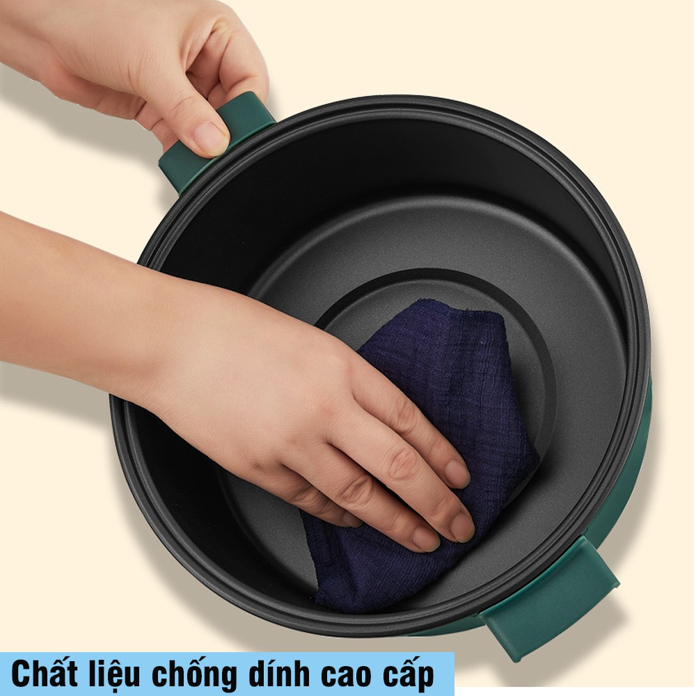 [ MẪU MỚI ] Nồi Lẩu Điện Đế Rời Dung Tích 3L Chống Dính Cao Cấp Dày Dặn Dễ Dàng Vệ Sinh Điều Chỉnh Mức 3 Nhiệt