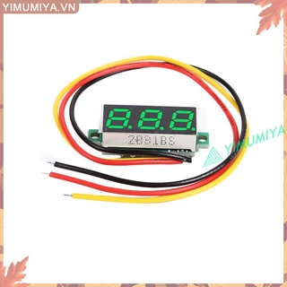 Vôn kế điện tử mini 0.28 Inch Dc 0-100v có 3 dây chất lượng cao chuyên dụng