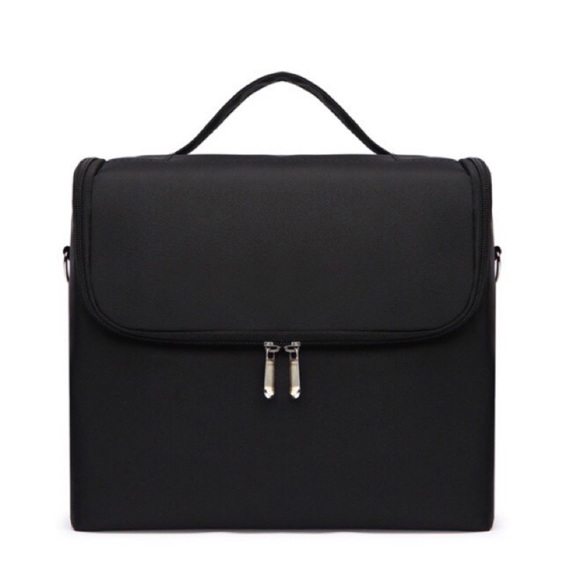 Cốp đựng đồ nail,mi,trang điem,phun xăm màu đen)