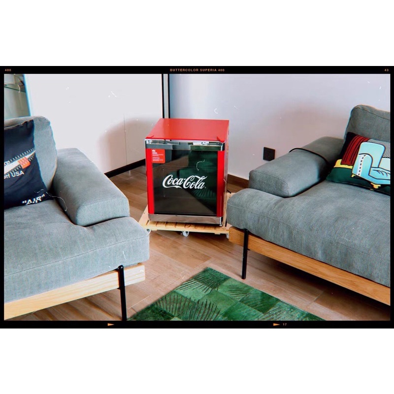 Tủ lạnh bảo quản đồ uống HKC x Coca Cola SC-46BUA 42L chính hãng phong cách Pop retro