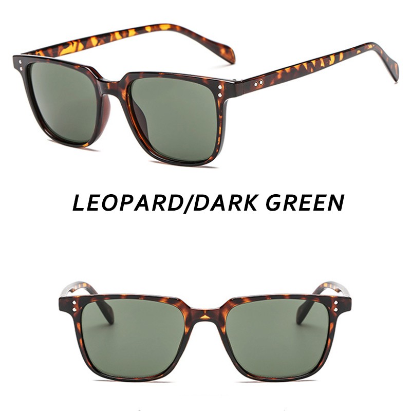 Kính Râm Gọng Vuông Chống Tia Uv400 Cá Tính Thời Trang Cho Nam