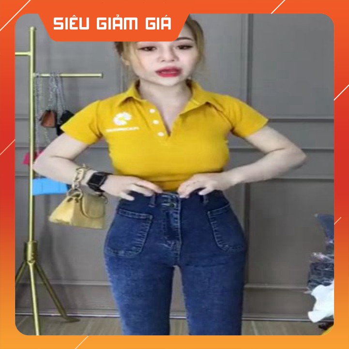 freeship Quần jean nữ cạp siêu cao, 2 khuy (video+ảnh thật) bán sỉ | BigBuy360 - bigbuy360.vn