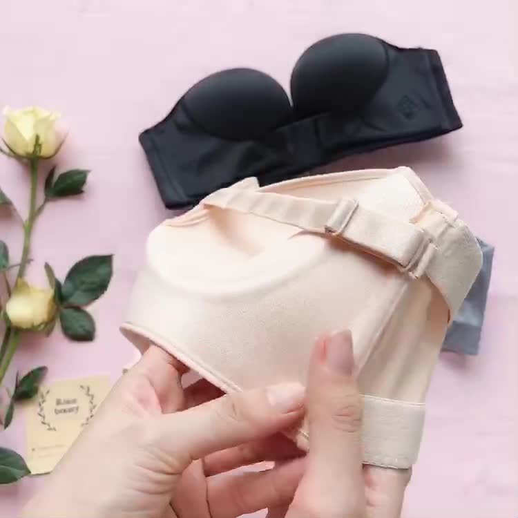 [SỈ] Áo lót cup ngực không dây chống tụt mặc áo hở vai AS052 (Video+Ảnh thật by Rosie.Beauty) | BigBuy360 - bigbuy360.vn