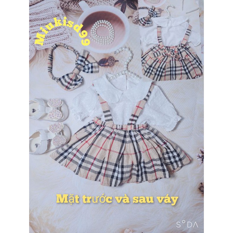 Váy Trẻ Em 💟 FRESHIP+TẶNG NƠ💟 Váy Kẻ Bupberry Xinh Xắn -Váy Body Chíp 2 dây Cho Bé
