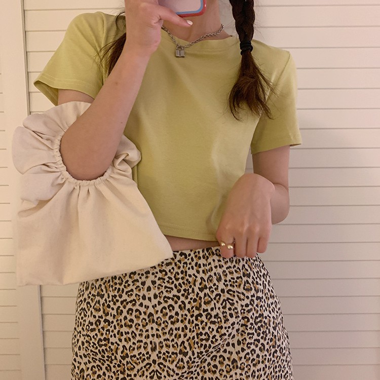 Áo Thun Cotton Ngắn Tay Đơn Giản 33309