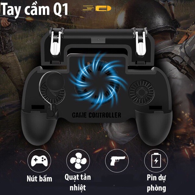 Tay Cầm Chơi Game + Quạt Tản Nhiệt + Pin Dự Phòng
