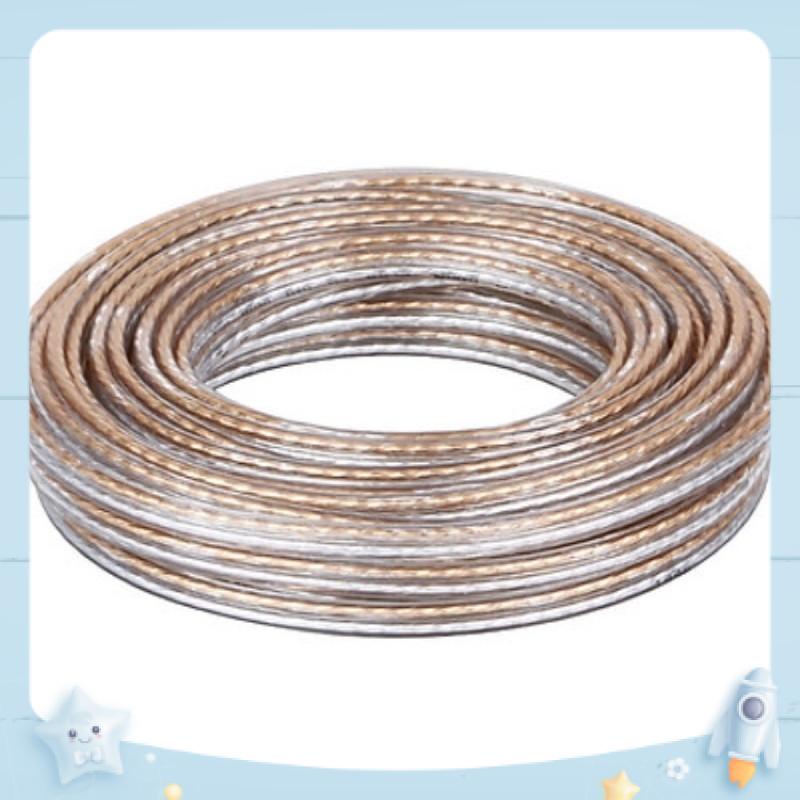 Dây loa - Cuộn 80m - Lõi đồng 2x1mm2 - Vỏ nhựa trong cách điện