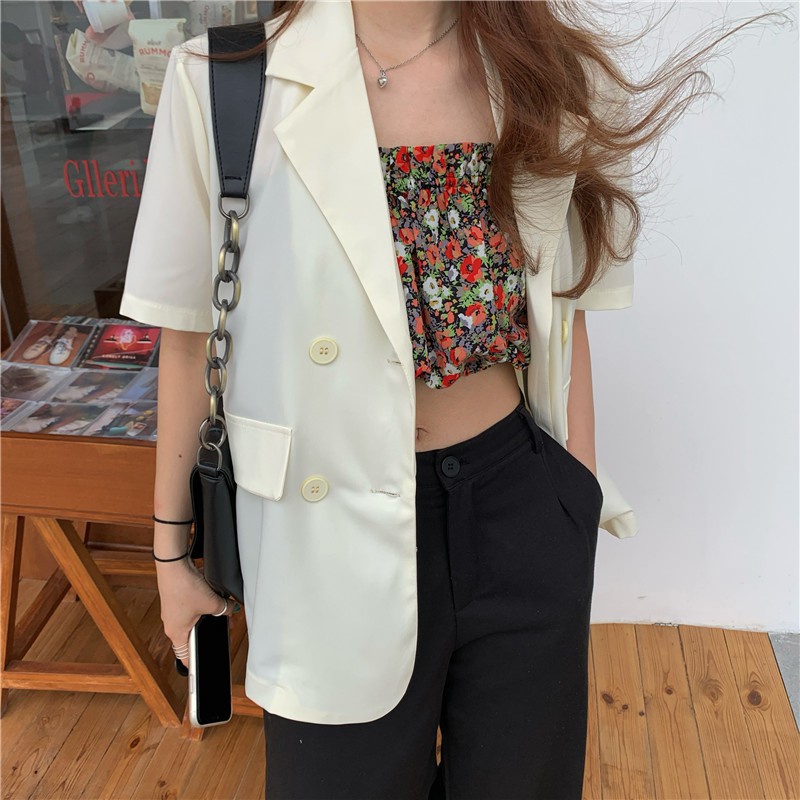 ORDER || Áo Blazer ngắn tay thời trang Hàn Quốc dễ phối đồ | BigBuy360 - bigbuy360.vn