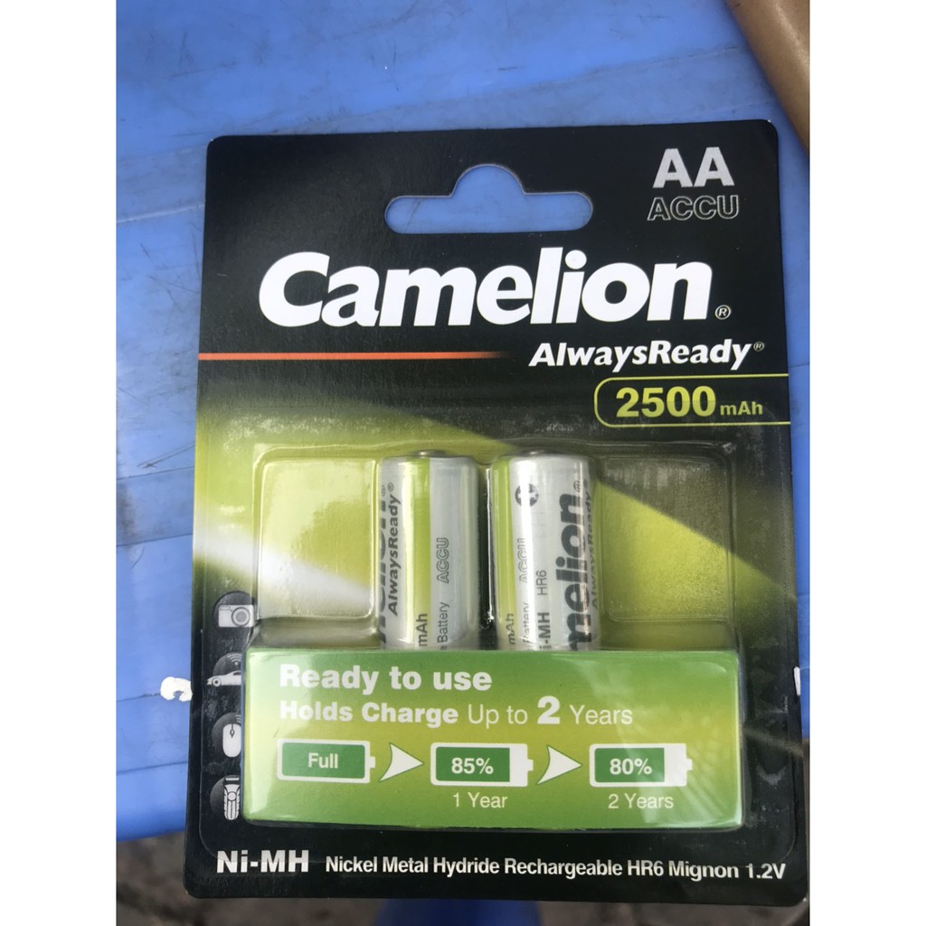 Pin sạc Camelion 2500mah AAA vỉ 2 viên