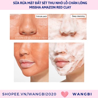 Sửa Rửa Mặt Amazon Red Clay Missha