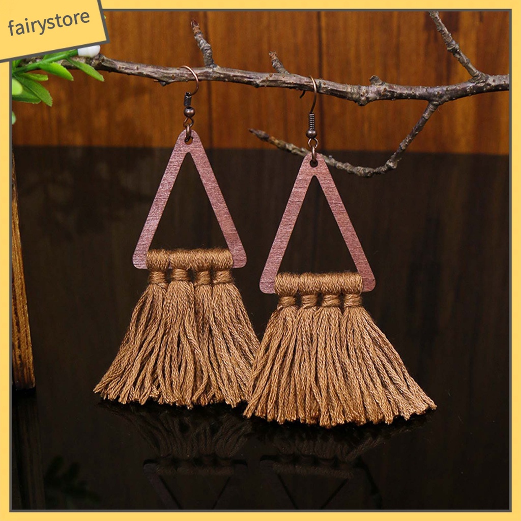 1 Đôi Khuyên Tai Phong Cách Bohemian Thời Trang Cho Nữ