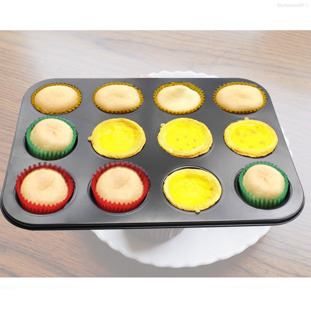 Khuôn làm bánh muffin bằng thép carbon chống dính tháo gỡ nhanh tiện dụng