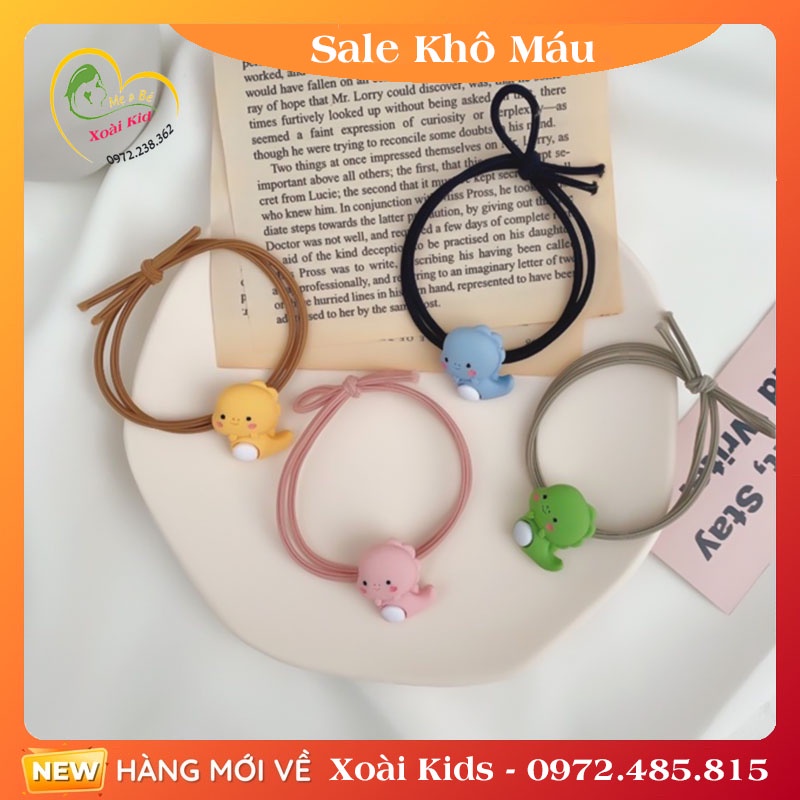 Y.Dây Buộc Tóc, Cột Tóc Hình Chú Khủng Long Cực Đáng Yêu [1 chiếc]