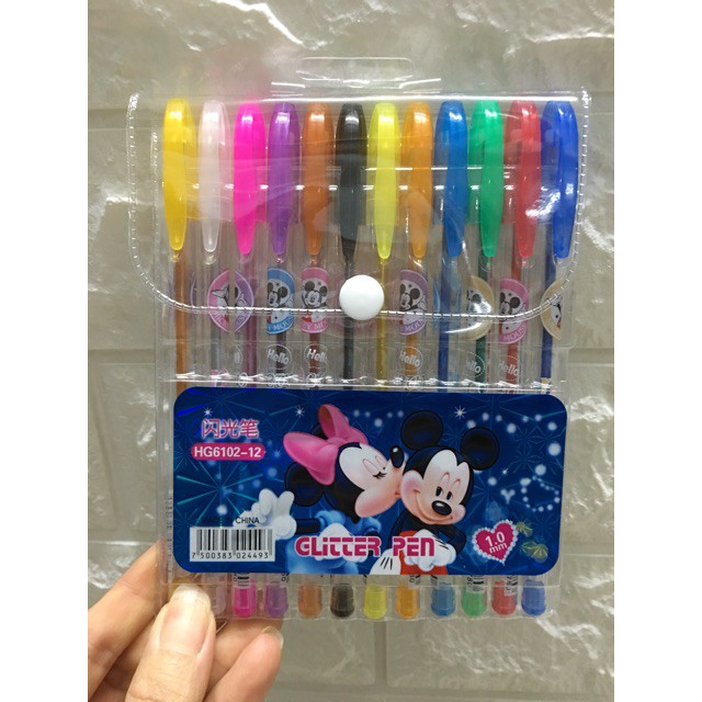 BÚT NHŨ 24 MÀU VỈ NHỰA TRONG DẺO