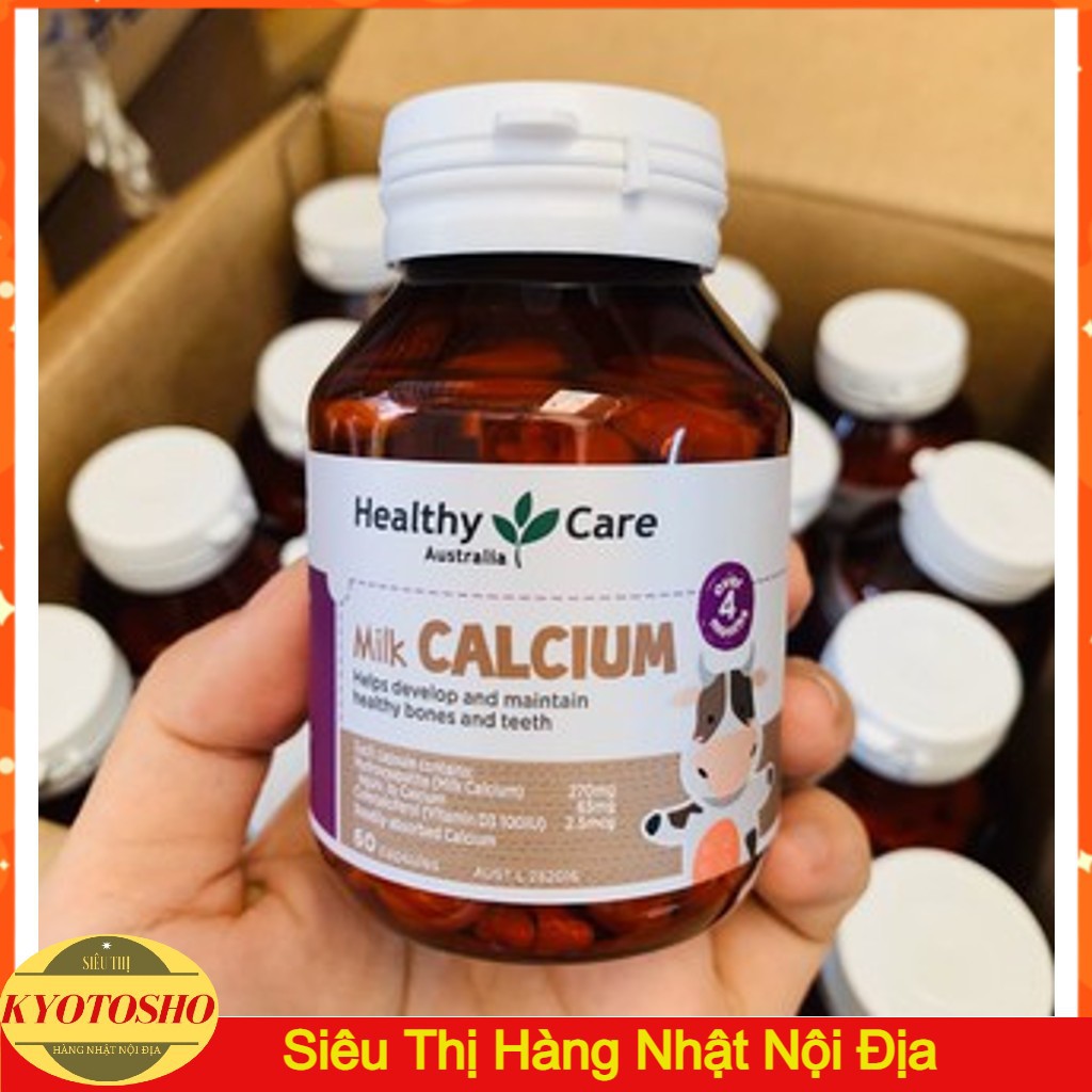 Healthy Care Canxi Milk [Úc] Viên Canxi Sữa - 60 Viên