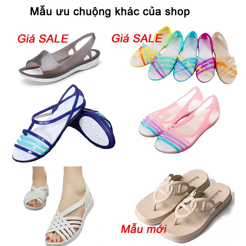 Dép xỏ ngón nhựa dẻo Âu dép đi mưa không trơn trượt