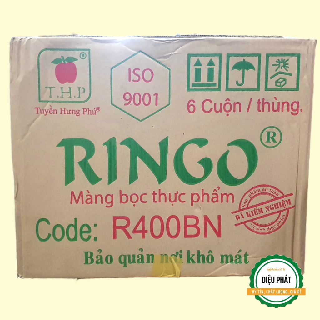 ⚡️ [Thùng 6 Cây] Màng Bọc Thực Phẩm Ringo 400 30cm X 200m