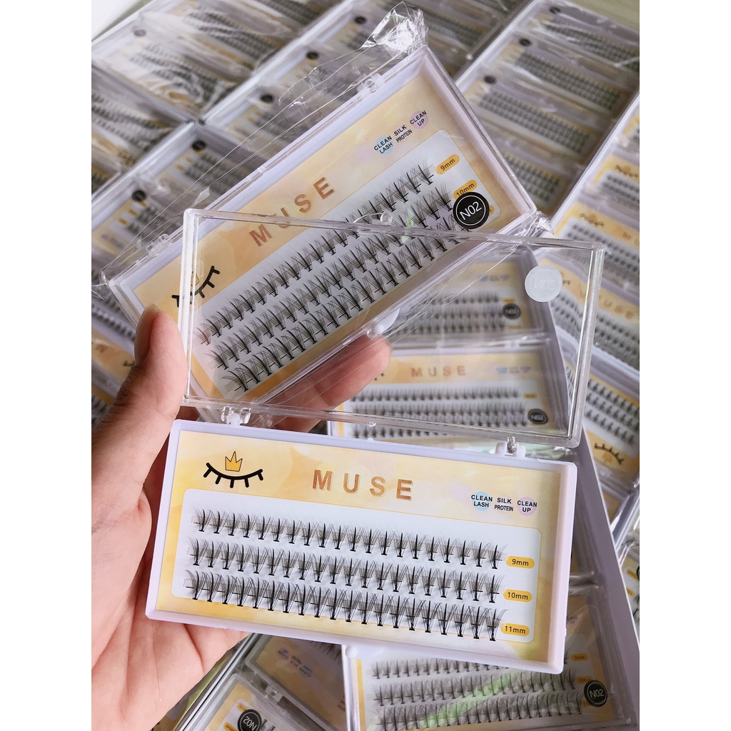Bộ sản phẩm Lông Mi Giả, Mi chùm tách sợi tự nối MUSE