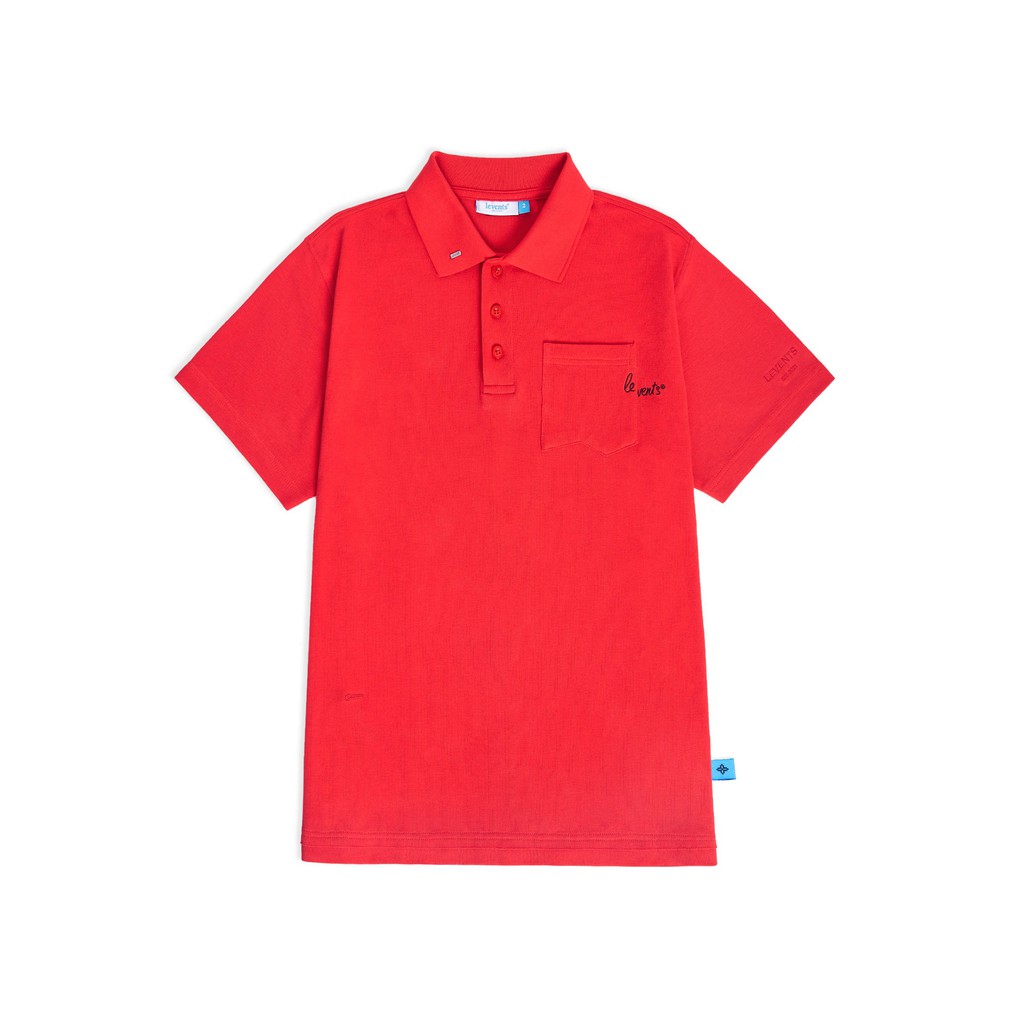 Áo polo LEVENTS Drop Shoulder SS Polo shirt/ Red