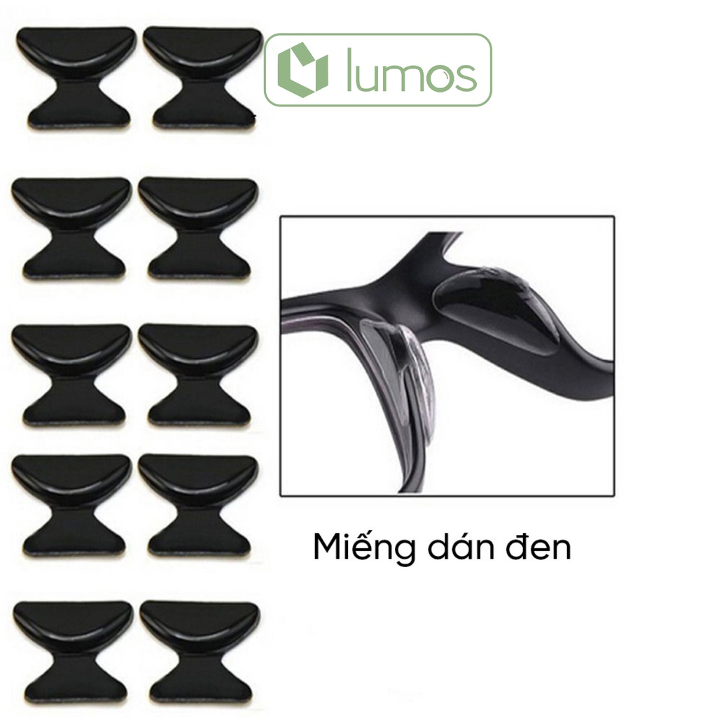 Bộ 2 đệm mũi bằng Silicon cho Mắt kính chống trượt tiện dụng - Lumos PK04