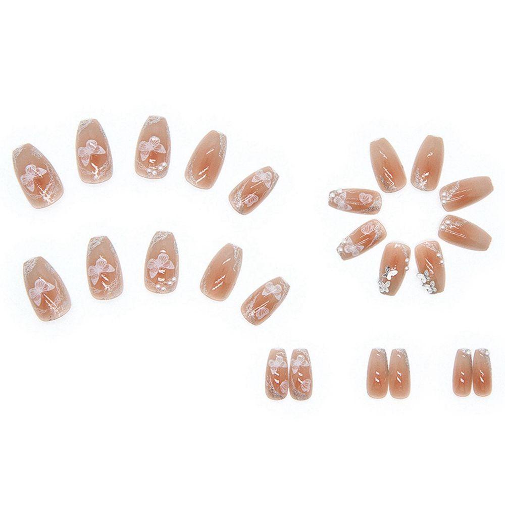 Hộp 24 Móng Tay Giả Trang Trí Độc Đáo MIHAN1