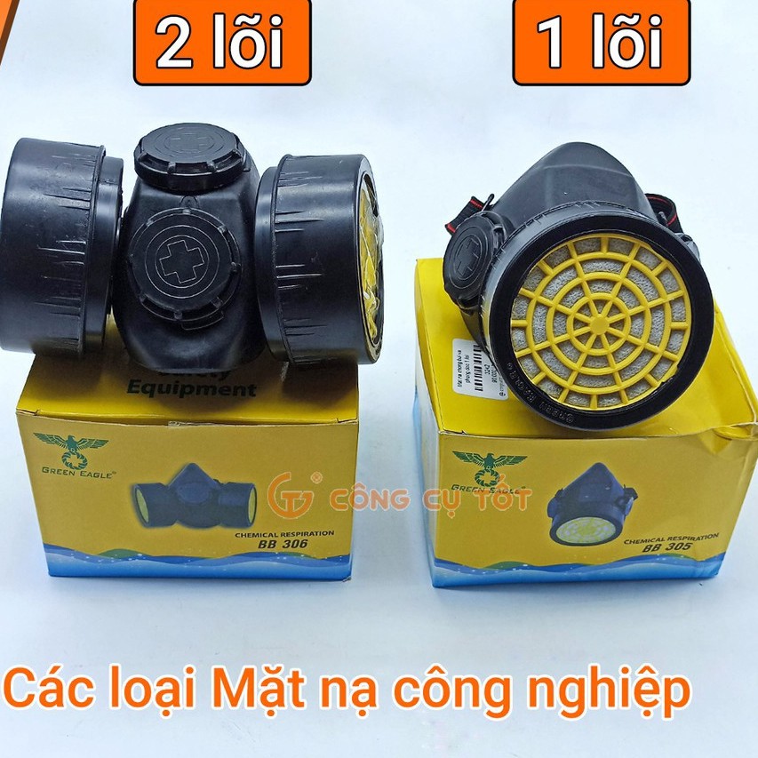 Mặt nạ chống bụi mịn và phòng khí độc công nghiệp than hoạt tính