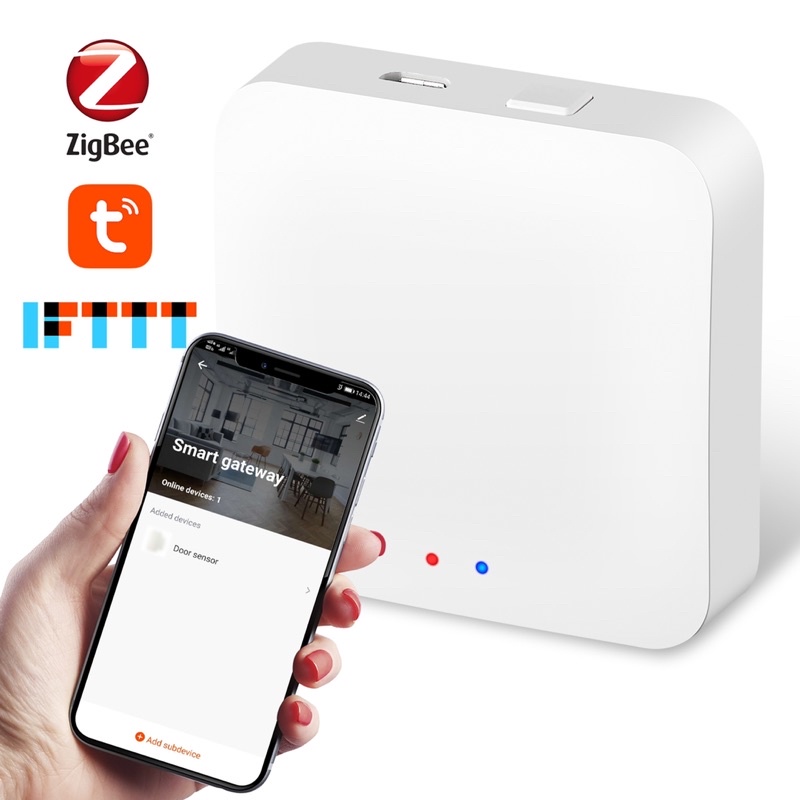 Bộ trung tâm Zigbee nhà thông minh hệ Tuya /SmartLife | Hub Tuya Zigbee LAN /Wifi